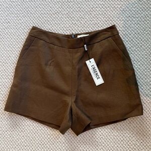 NWT L’Agence Brown shorts